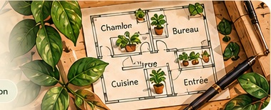 Carnet de jardin et plan de placement des plantes